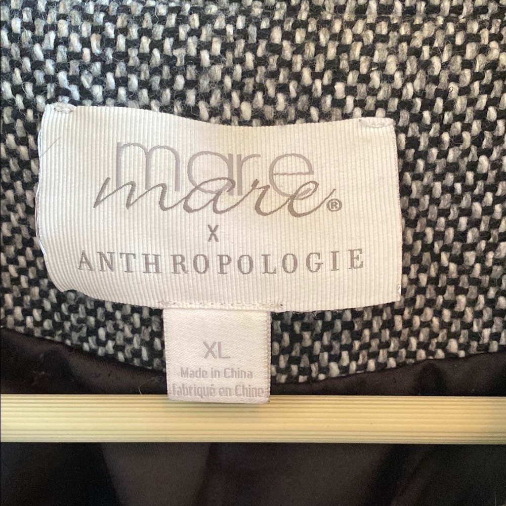 Anthropologie Tweed Wool-Blend Notched Lapel - Picture 2 of 4